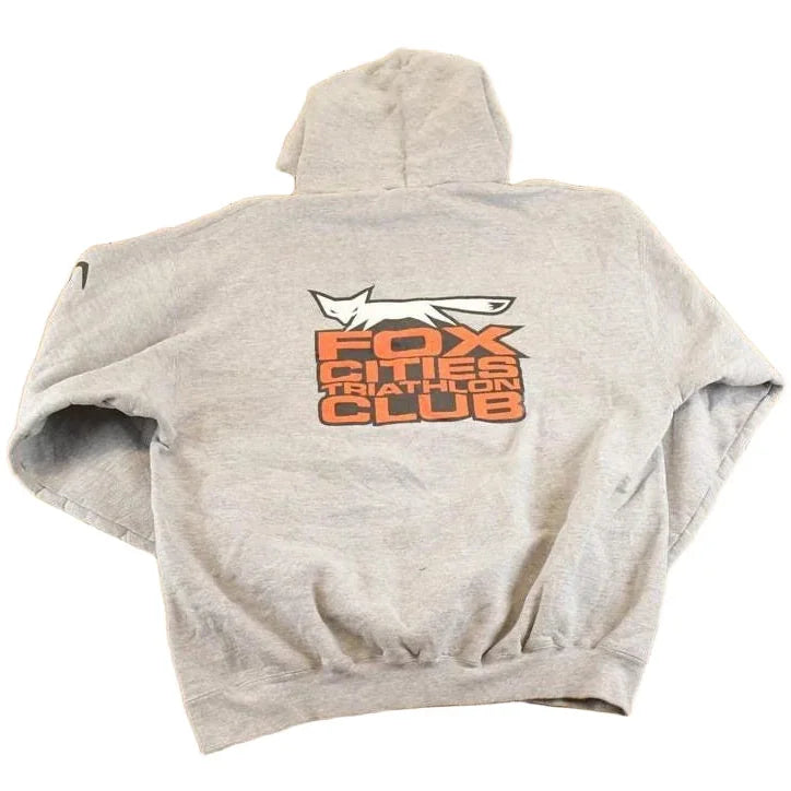 Vintage 1990s Fox Cities Triathlon Club Souvenir Hoodie Sweatshirt Men's M from propervintagecanada
