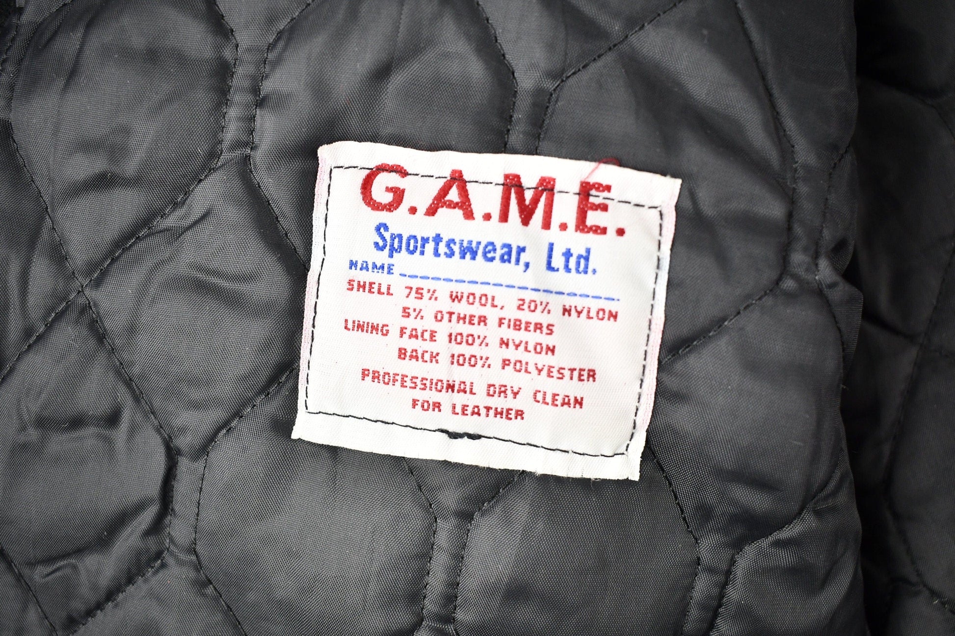 Vintage 1990s FOX NFL Sunday Garth Brooks Leather Varsity Jacket Men's XL from propervintagecanada