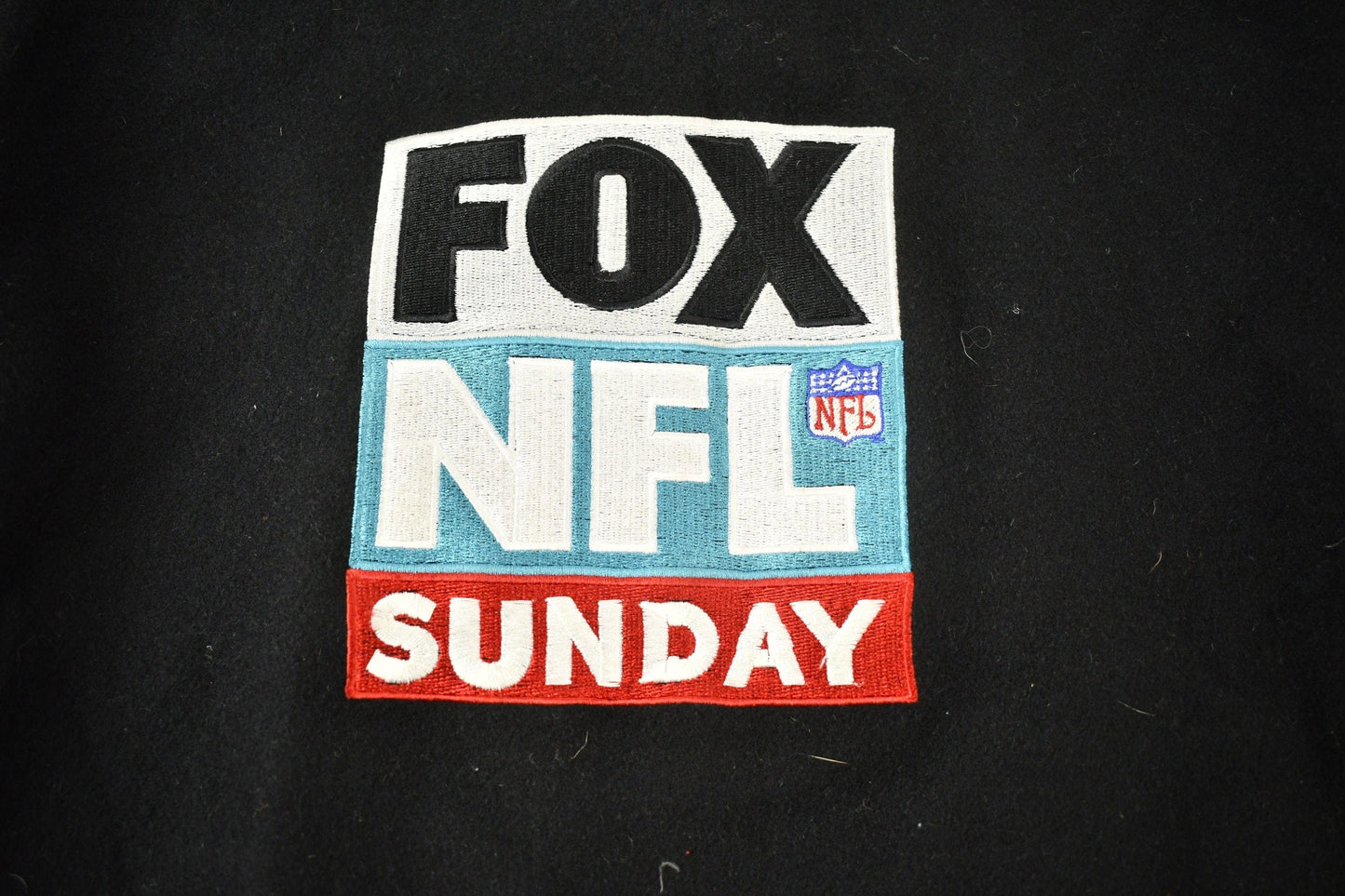 Vintage 1990s FOX NFL Sunday Garth Brooks Leather Varsity Jacket Men's XL from propervintagecanada