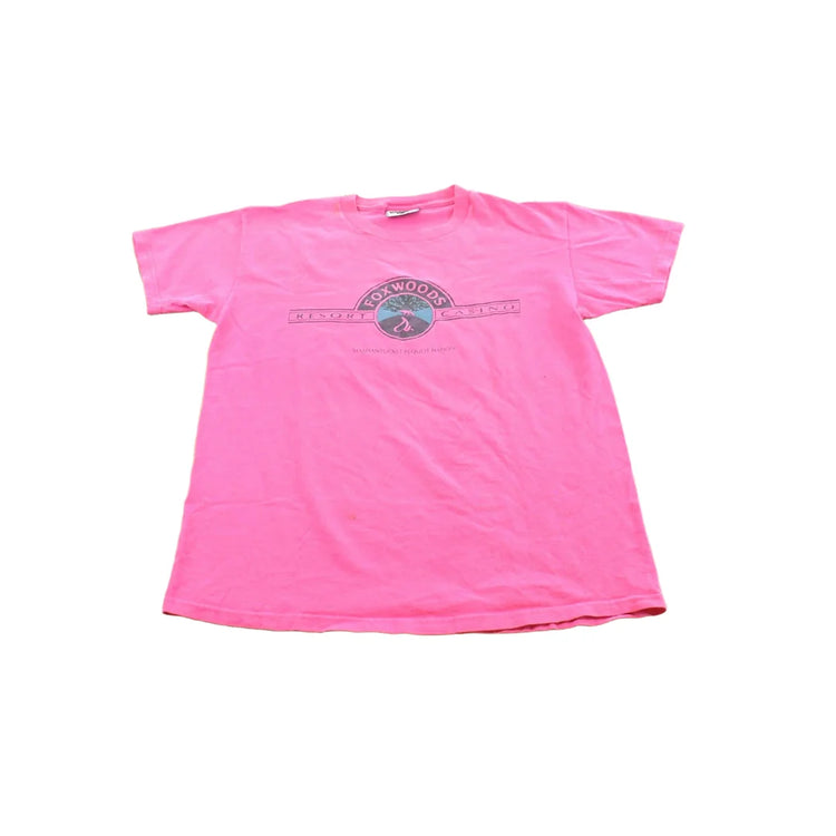 Vintage 1990s Foxwoods Resort Casino Souvenir Travel T-Shirt Single Stitch Made In USA Mens L Men's Medium from propervintagecanada