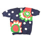 Vintage 1990s Franco Valeri Floral Embroidered Knit Crewneck Sweater Womens L from propervintagecanada