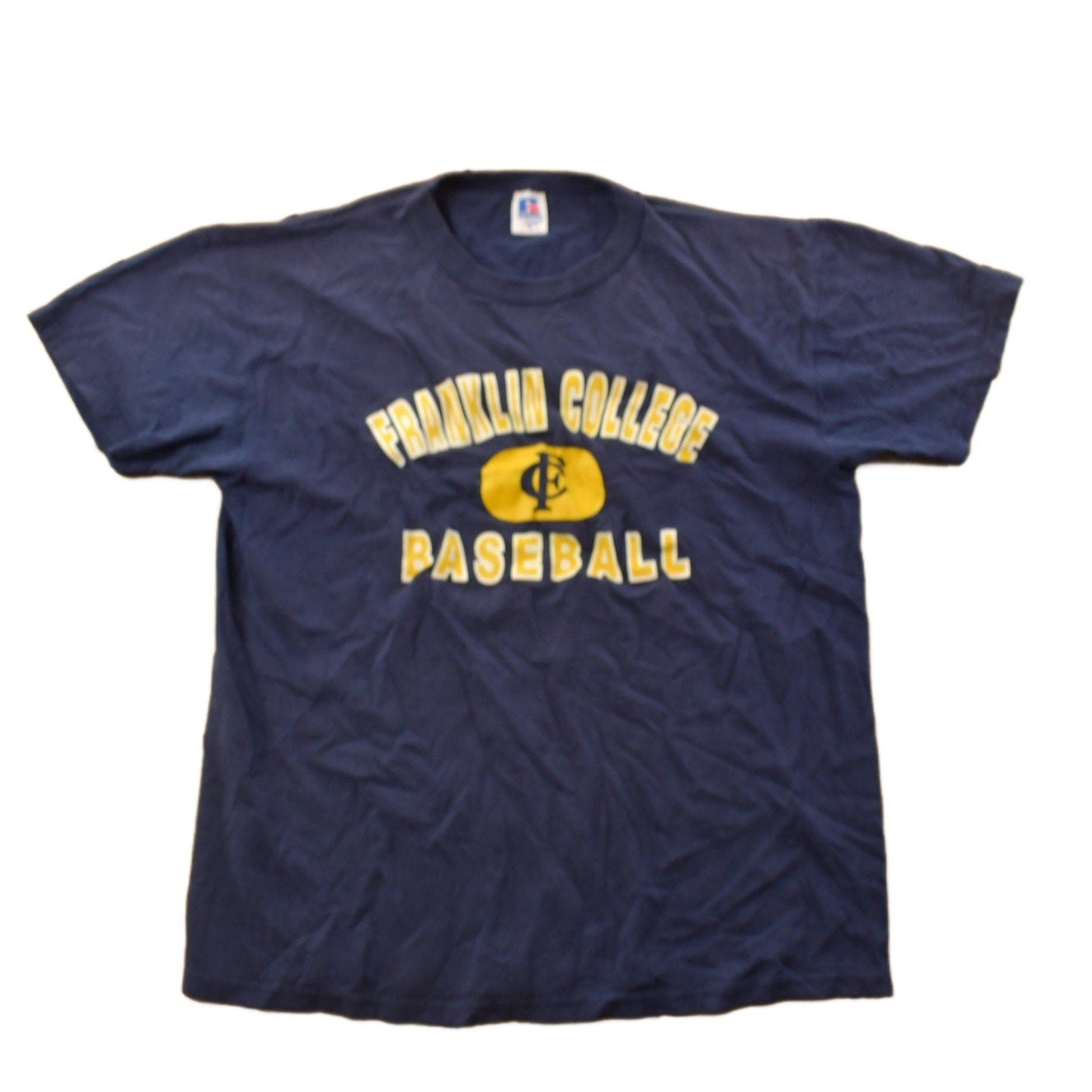 Vintage 1990s Franklin College Baseball T-Shirt Men's M from propervintagecanada