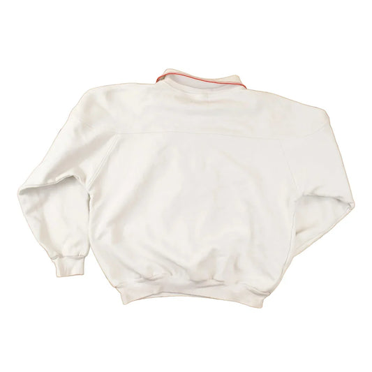Vintage 1990s Franklin Mills WMC Embroidered Collared Sweatshirt Womens L from propervintagecanada