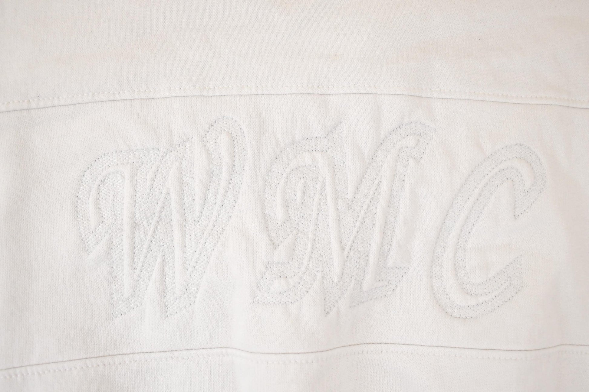 Vintage 1990s Franklin Mills WMC Embroidered Collared Sweatshirt Womens L from propervintagecanada