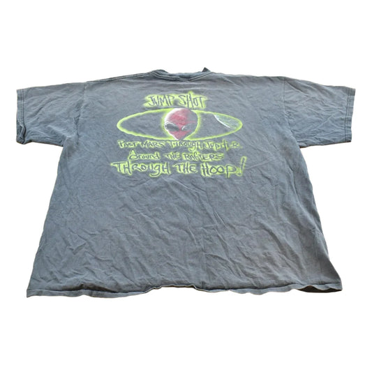 Vintage 1990s Freeze New York Alien Basketball Jumpshot T-shirt Mens XL from propervintagecanada