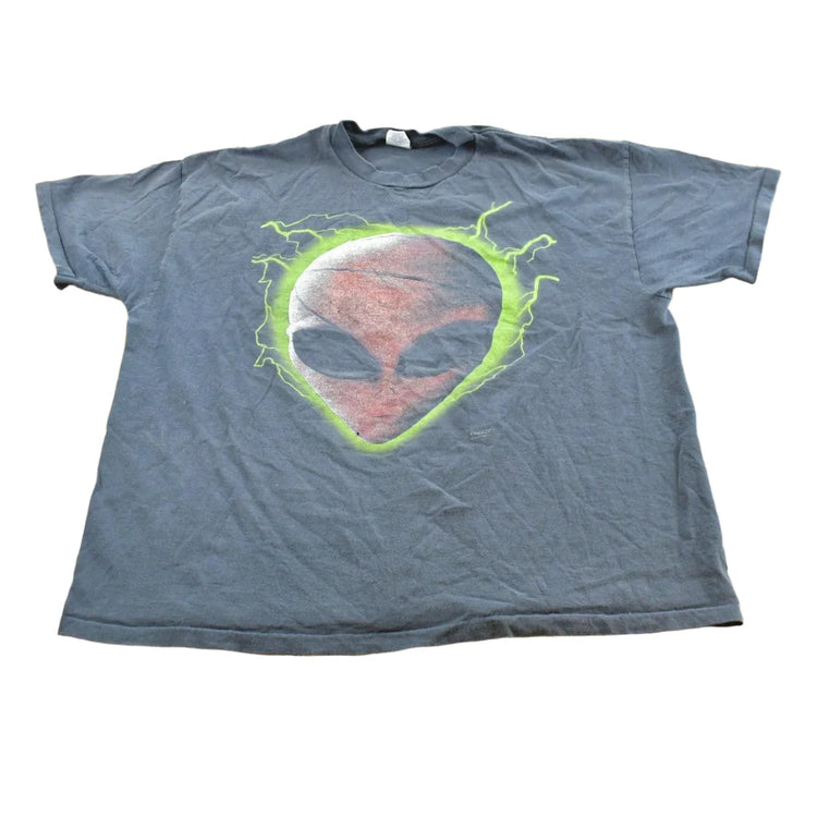Vintage 1990s Freeze New York Alien Basketball Jumpshot T-shirt Mens XL from propervintagecanada