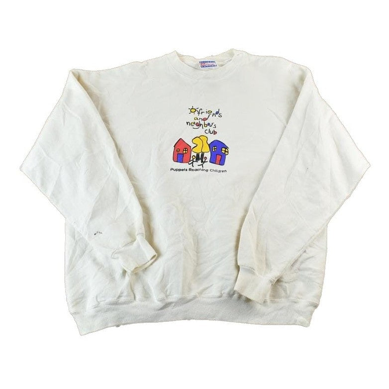 Vintage 1990s Friends and Neighbours Club Souvenir Crewneck Sweatshirt Men's XL from propervintagecanada