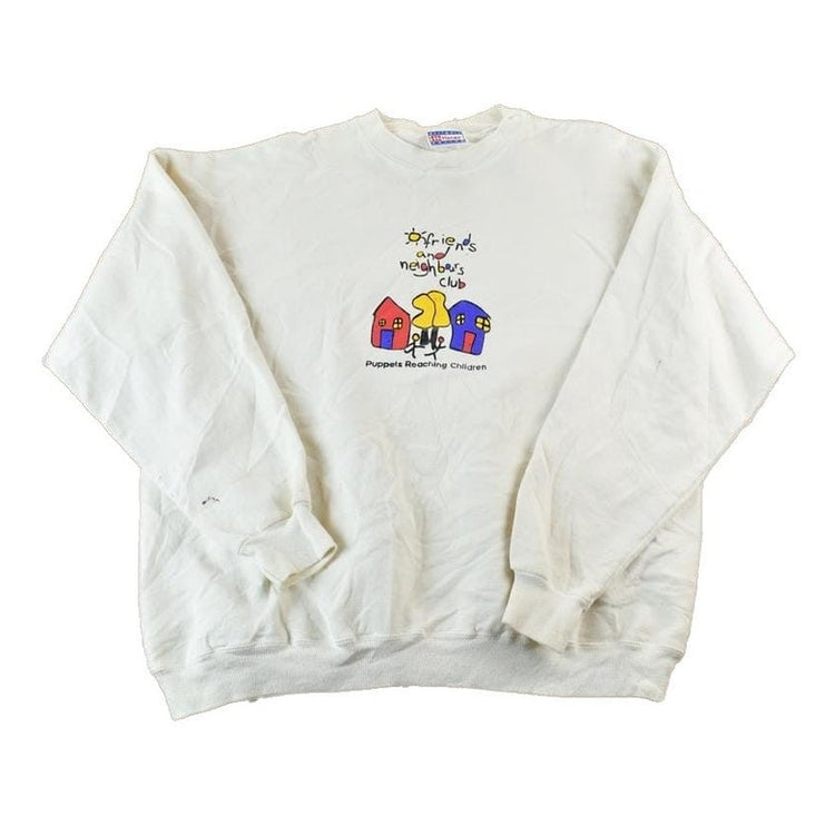 Vintage 1990s Friends and Neighbours Club Souvenir Crewneck Sweatshirt Men's XL from propervintagecanada