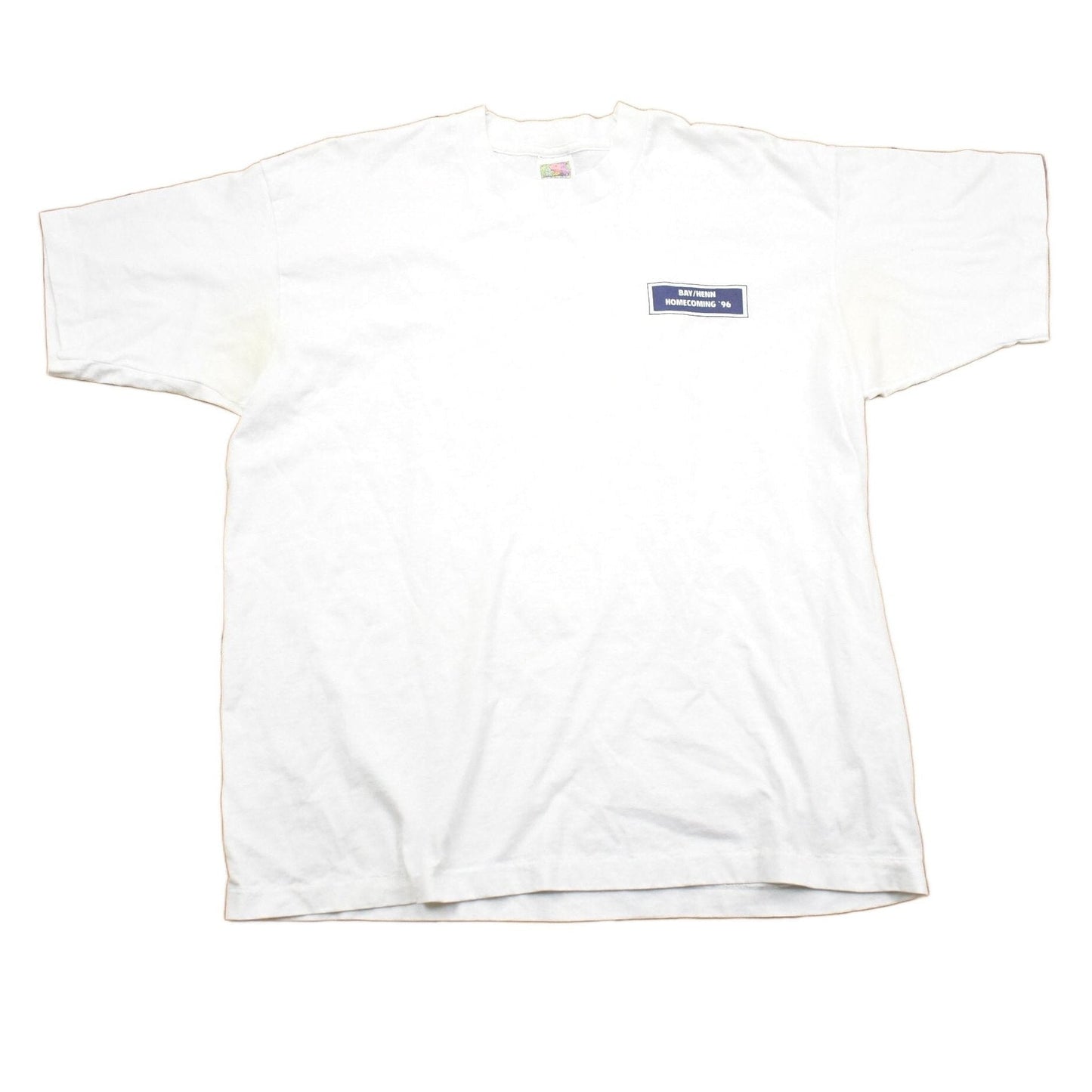 Vintage 1990s Fruit of The Loom Bay Henn Homecoming Collegiate T-Shirt Men's XL from propervintagecanada
