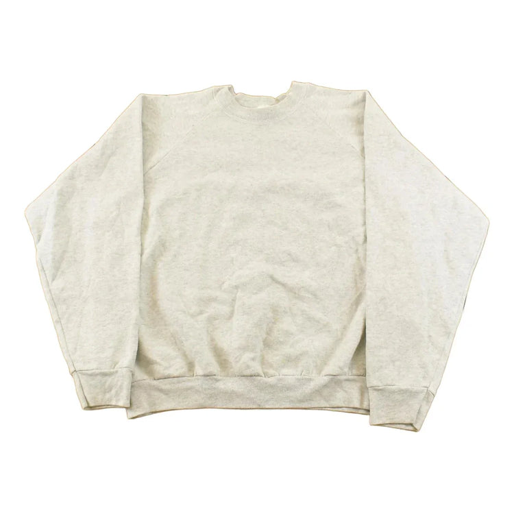 Vintage 1990s Fruit of the Loom Blank Crewneck Sweatshirt Men's 2XL from propervintagecanada
