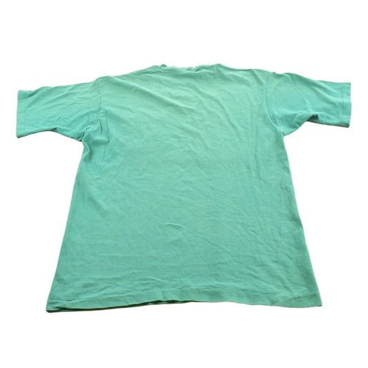 Vintage 1990s Fruit of the Loom Blank Green Pocket T-Shirt Men's L from propervintagecanada