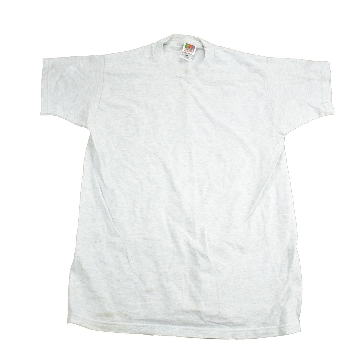 Vintage 1990s Fruit Of The Loom Blank Grey T Shirt Men's Medium from propervintagecanada