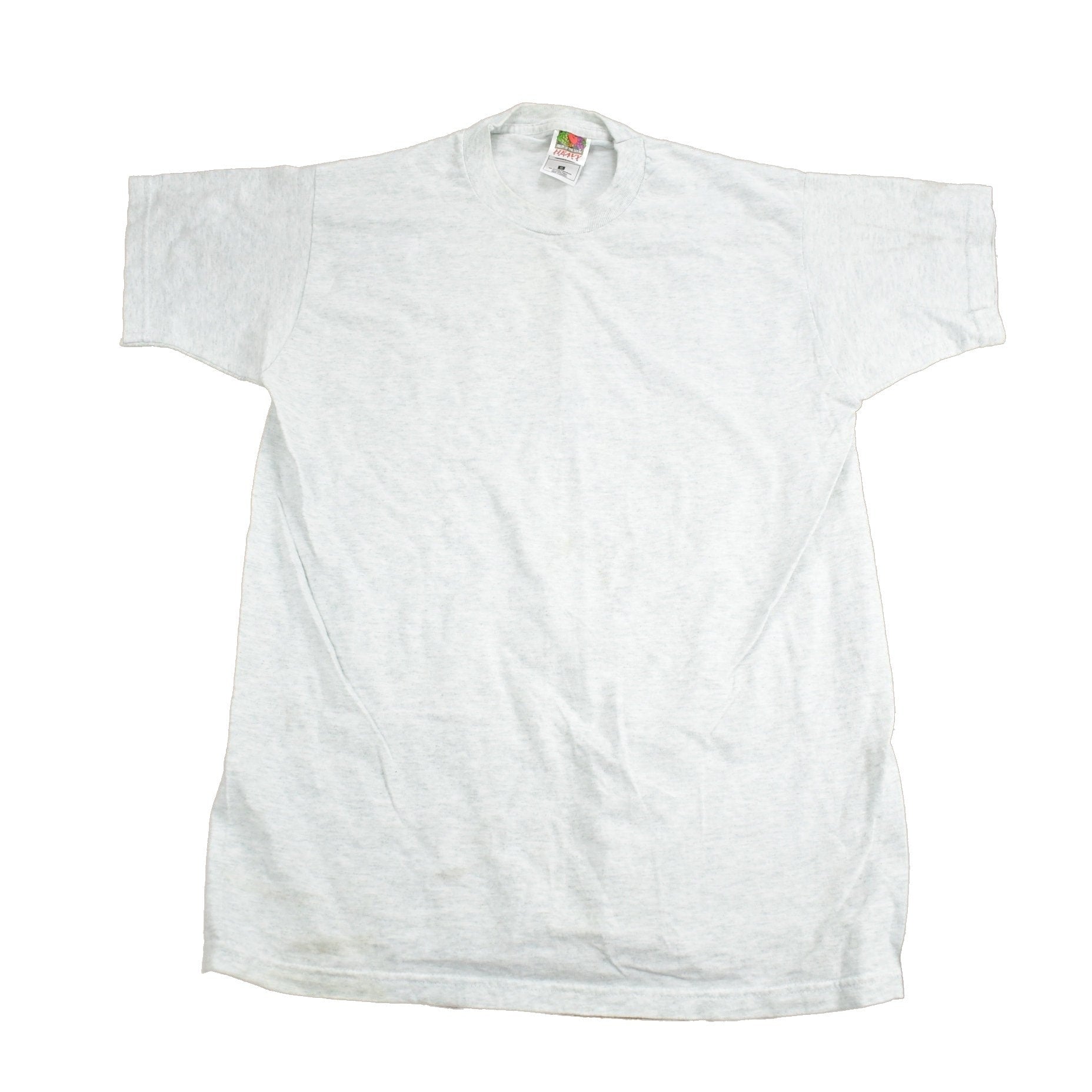 Vintage 1990s Fruit Of The Loom Blank Grey T Shirt Men's Medium from propervintagecanada