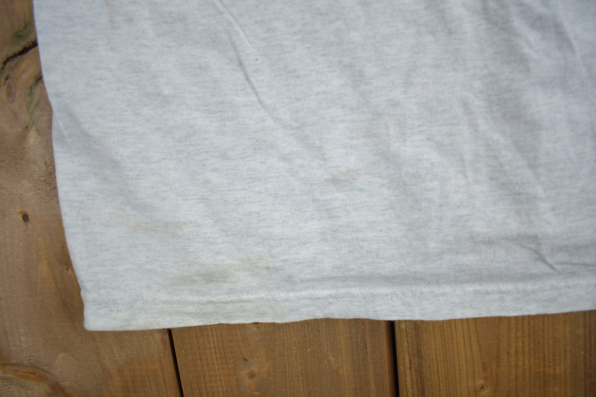 Vintage 1990s Fruit Of The Loom Blank Grey T Shirt Men's Medium from propervintagecanada