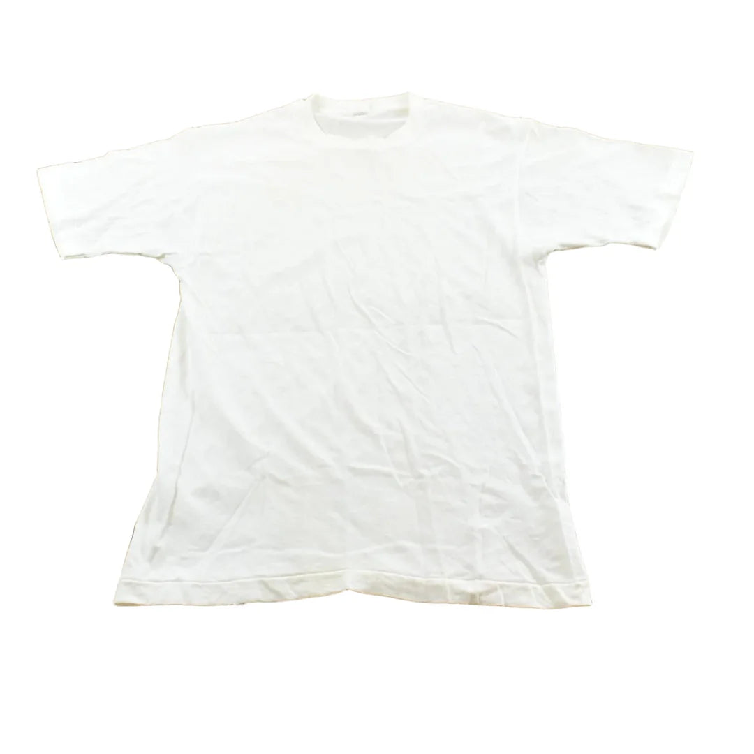 Vintage 1990s Fruit Of The Loom Blank White T-Shirt S from propervintagecanada