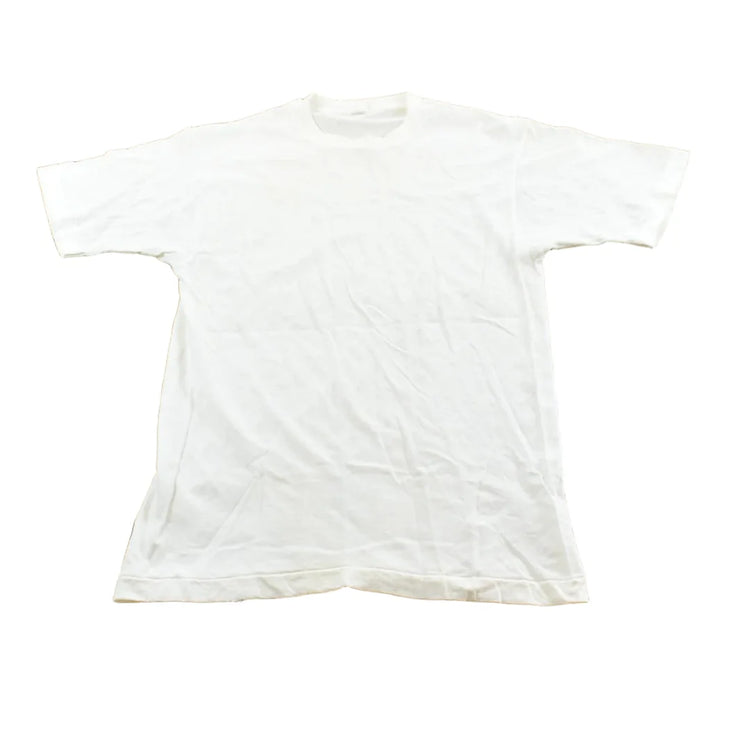 Vintage 1990s Fruit Of The Loom Blank White T-Shirt S from propervintagecanada