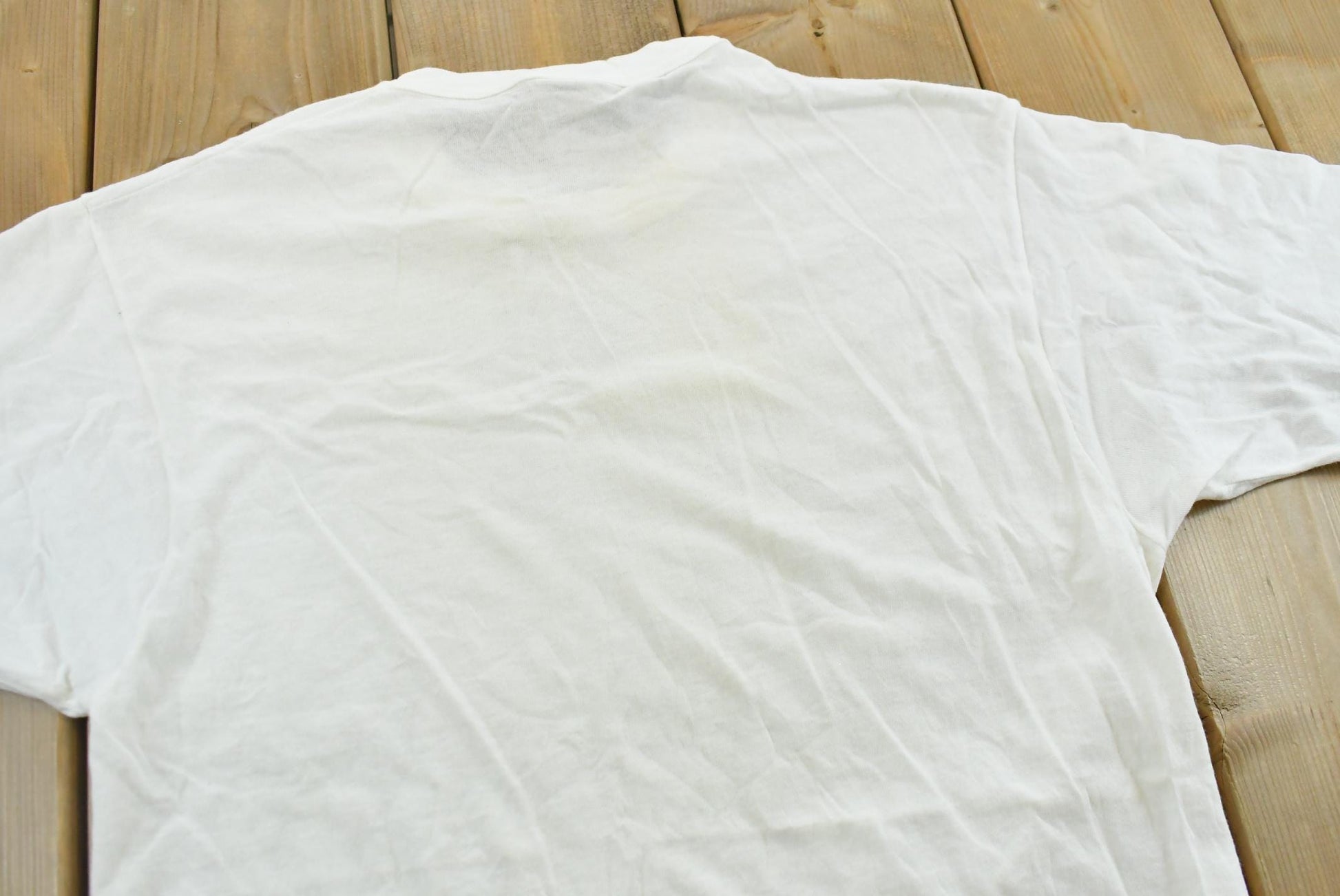 Vintage 1990s Fruit Of The Loom Blank White T-Shirt S from propervintagecanada