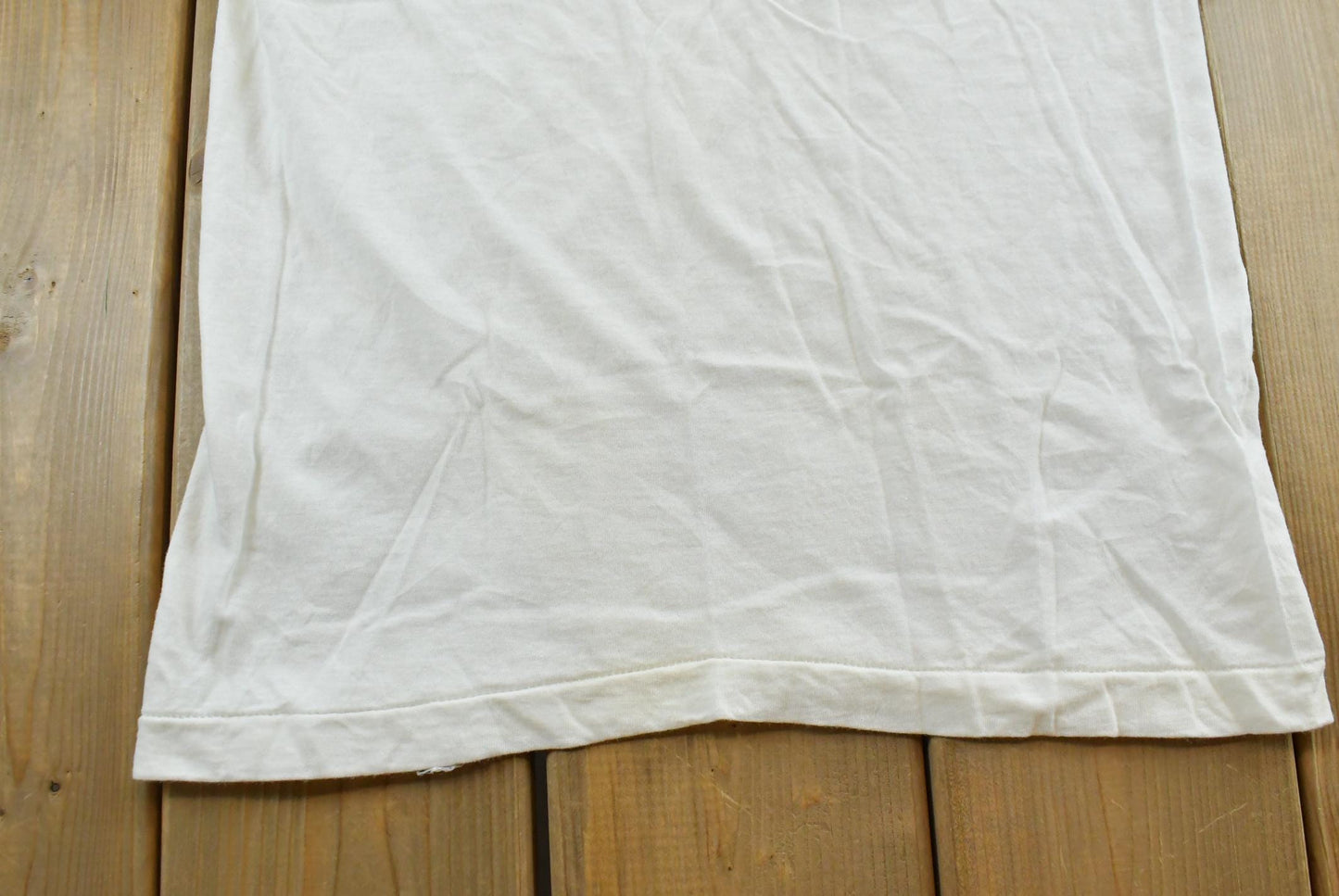 Vintage 1990s Fruit Of The Loom Blank White T-Shirt S from propervintagecanada