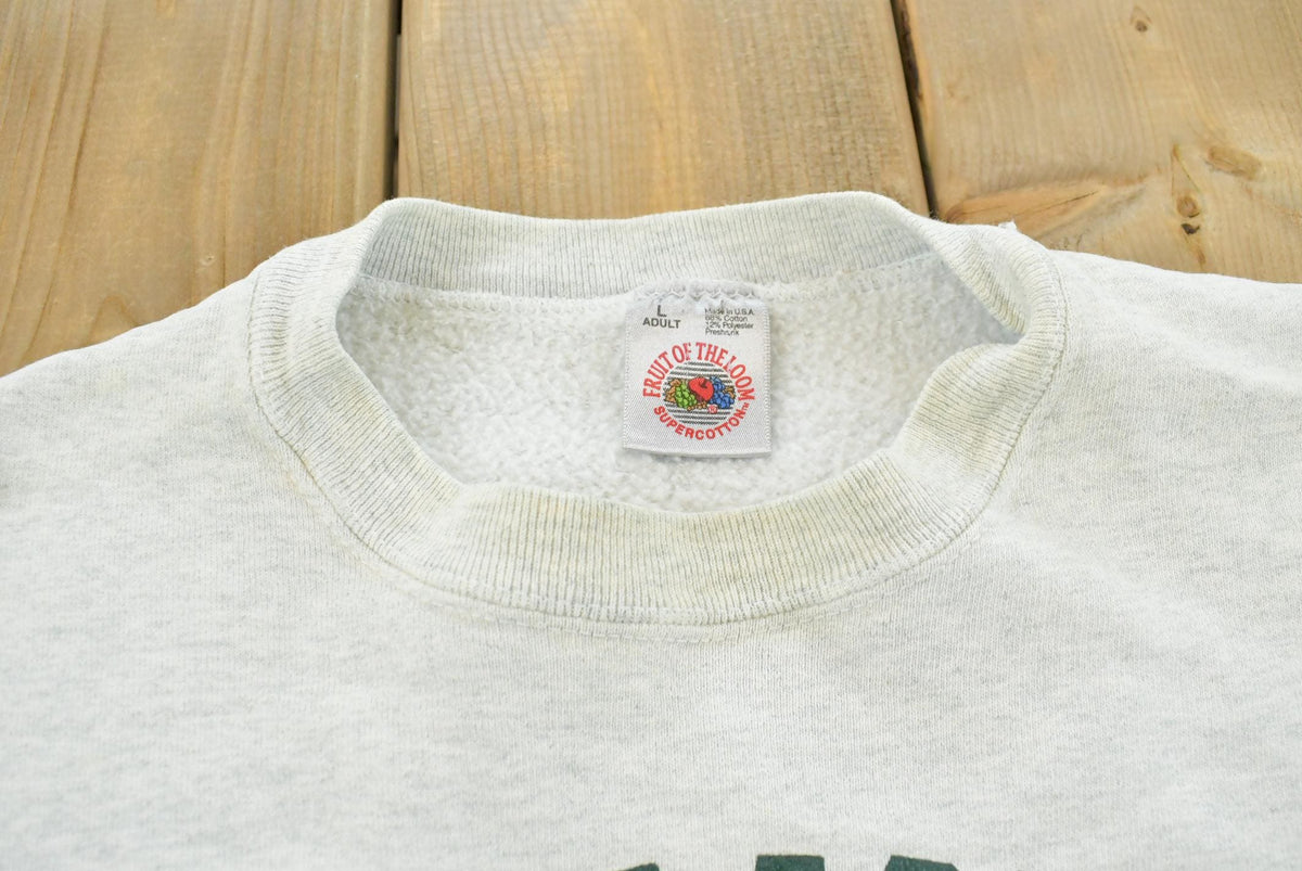 Vintage 1990s Fruit of the Loom Supercotton Vermont Souvenir Crewneck Cropped Sweatshirt Mens L from propervintagecanada