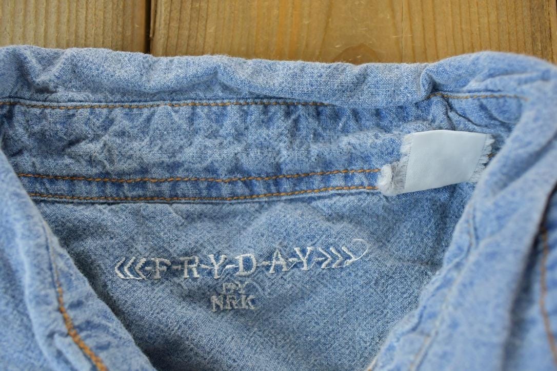 Vintage 1990s Fryday South Western Style Button Up Rodeo Shirt from propervintagecanada