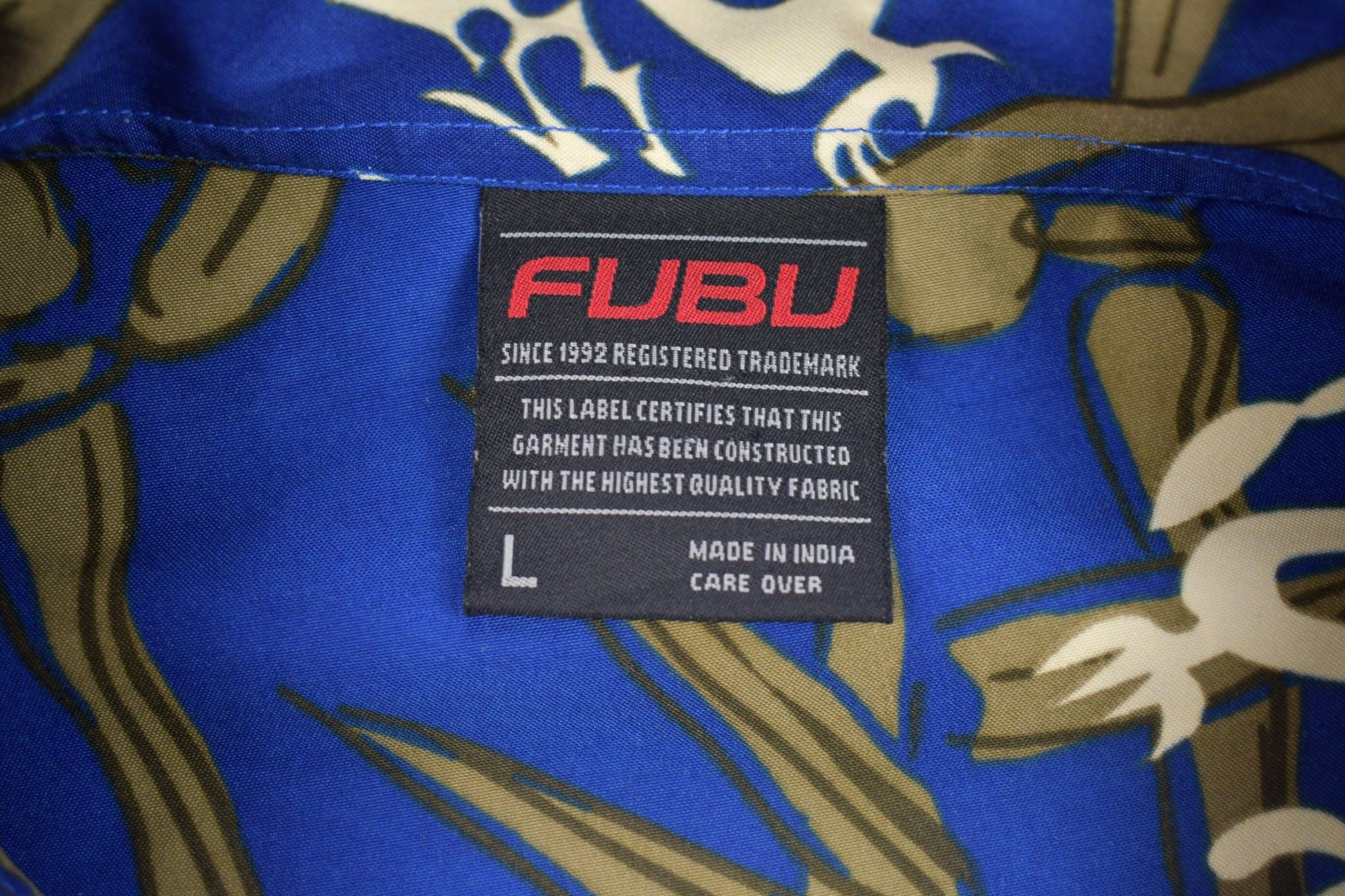 Vintage 1990s Fubu Button Up Shirt Men's Large from propervintagecanada