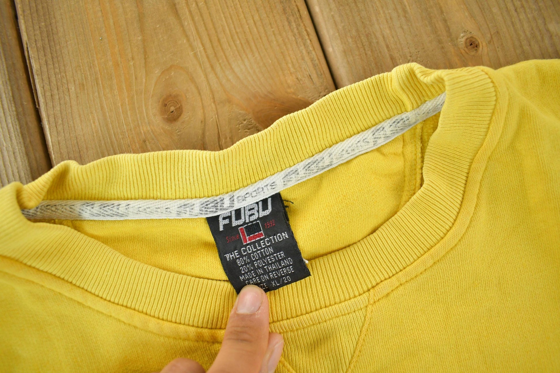 Vintage 1990s Fubu Crewneck Sweatshirt Youth XL from propervintagecanada