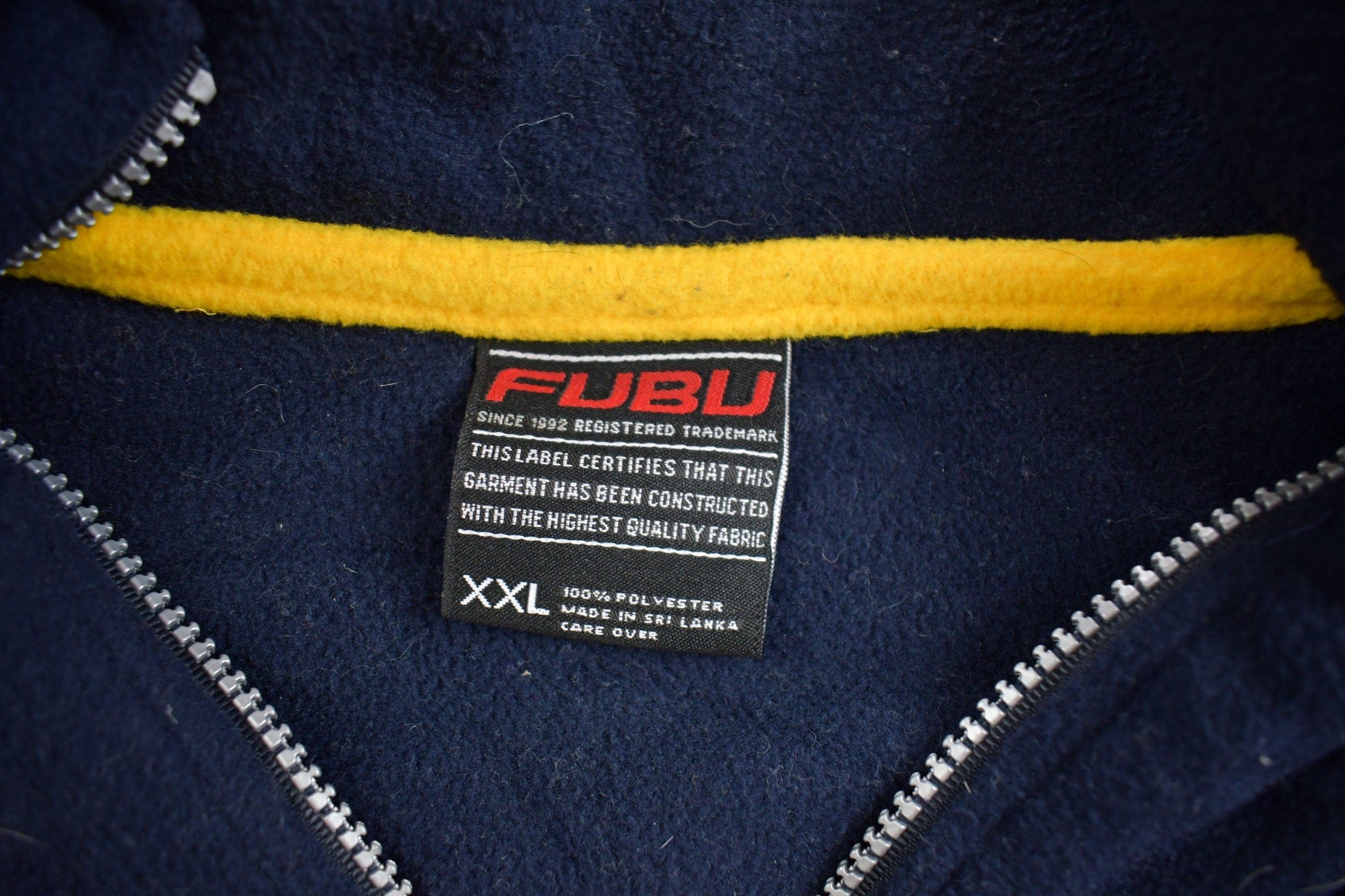 Vintage 1990s FUBU Embroidered Fleece Sweater Men's 2XL from propervintagecanada
