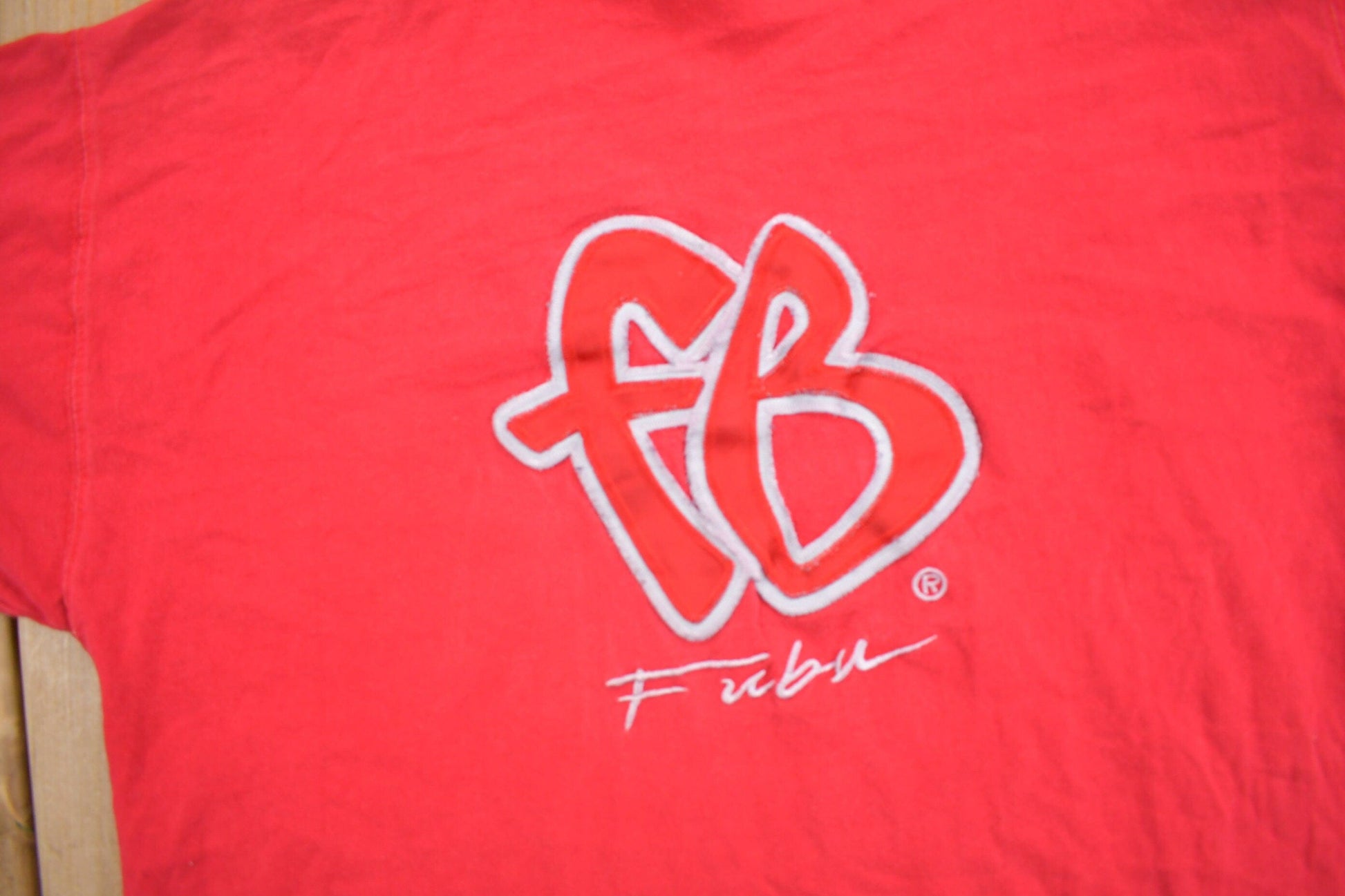 Vintage 1990s FUBU Embroidered T-Shirt Youth XL from propervintagecanada