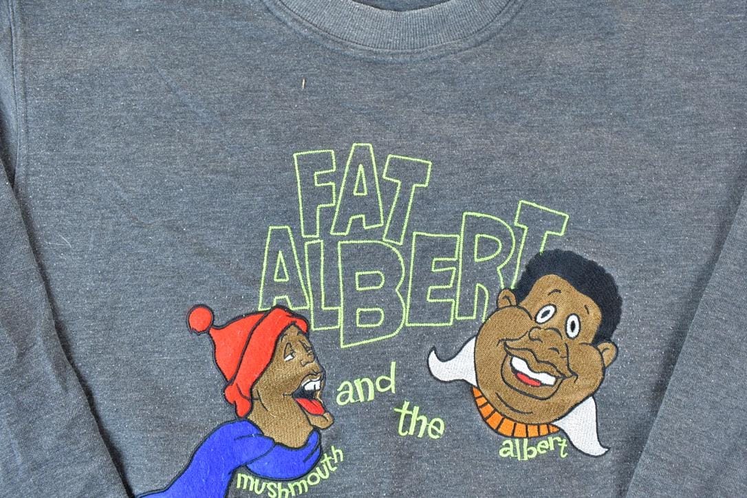 Vintage 1990s Fubu Fat Albert Heavyweight Crewneck Sweatshirt Men's Large from propervintagecanada