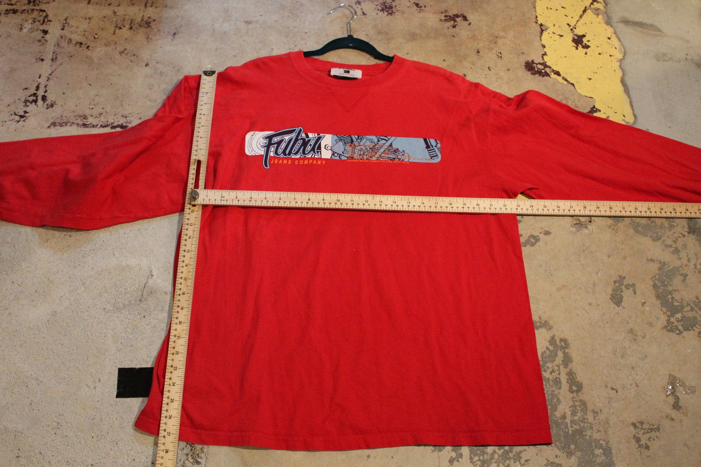 Vintage 1990s FUBU Jeans Company Long Sleeve T-Shirt from propervintagecanada