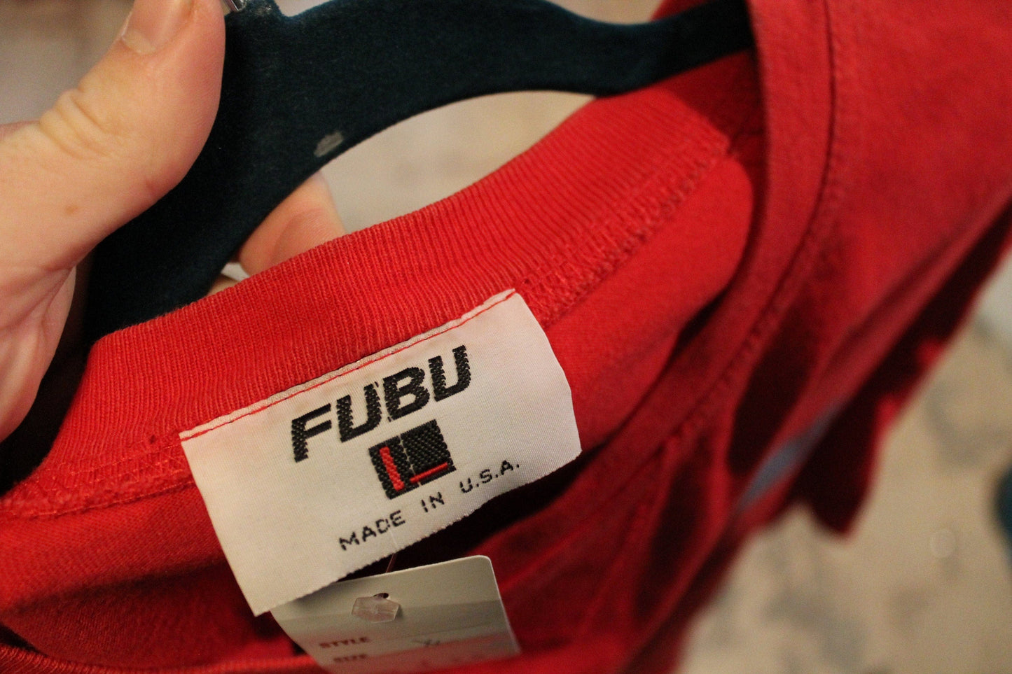 Vintage 1990s FUBU Jeans Company Long Sleeve T-Shirt from propervintagecanada