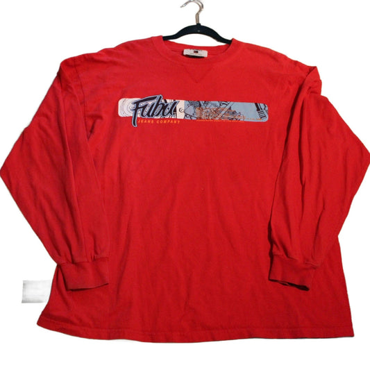 Vintage 1990s FUBU Jeans Company Long Sleeve T-Shirt from propervintagecanada