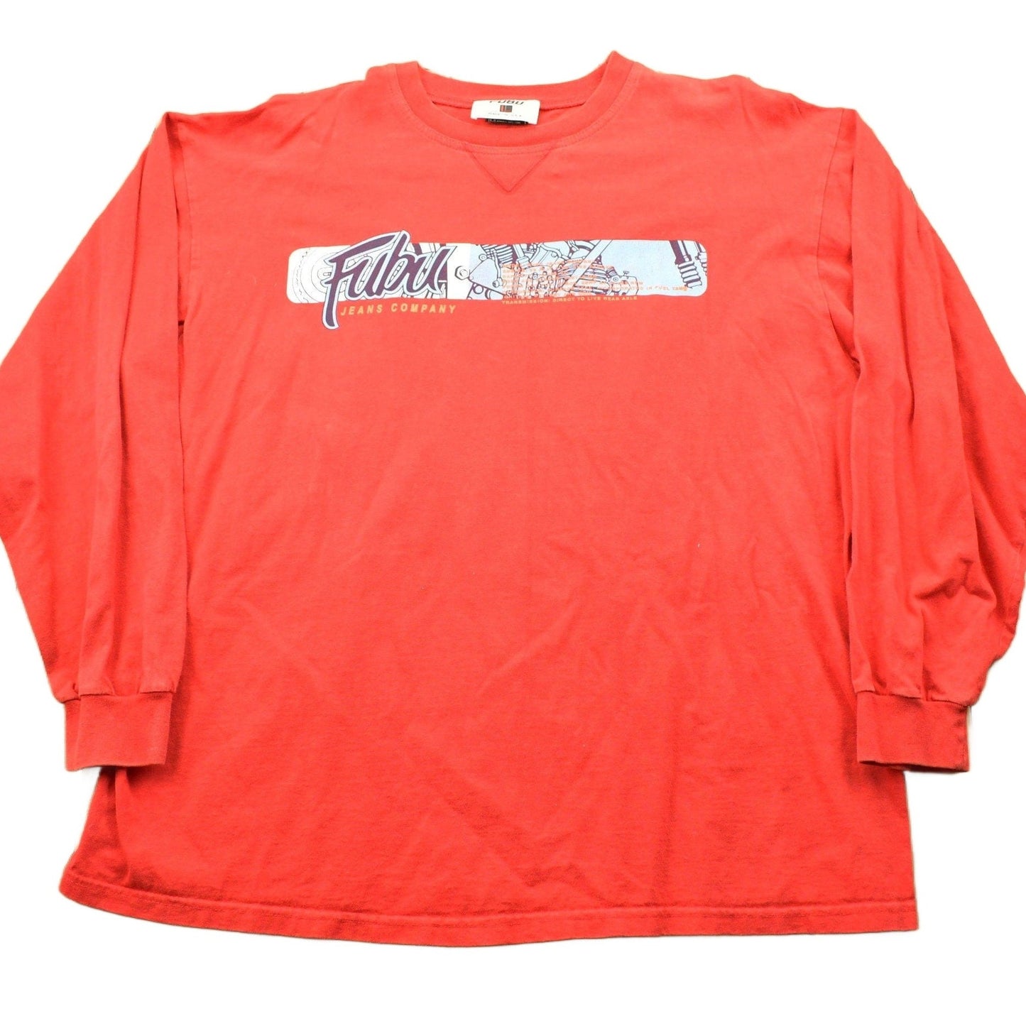 Vintage 1990s FUBU Jeans Company Long Sleeve T-Shirt from propervintagecanada