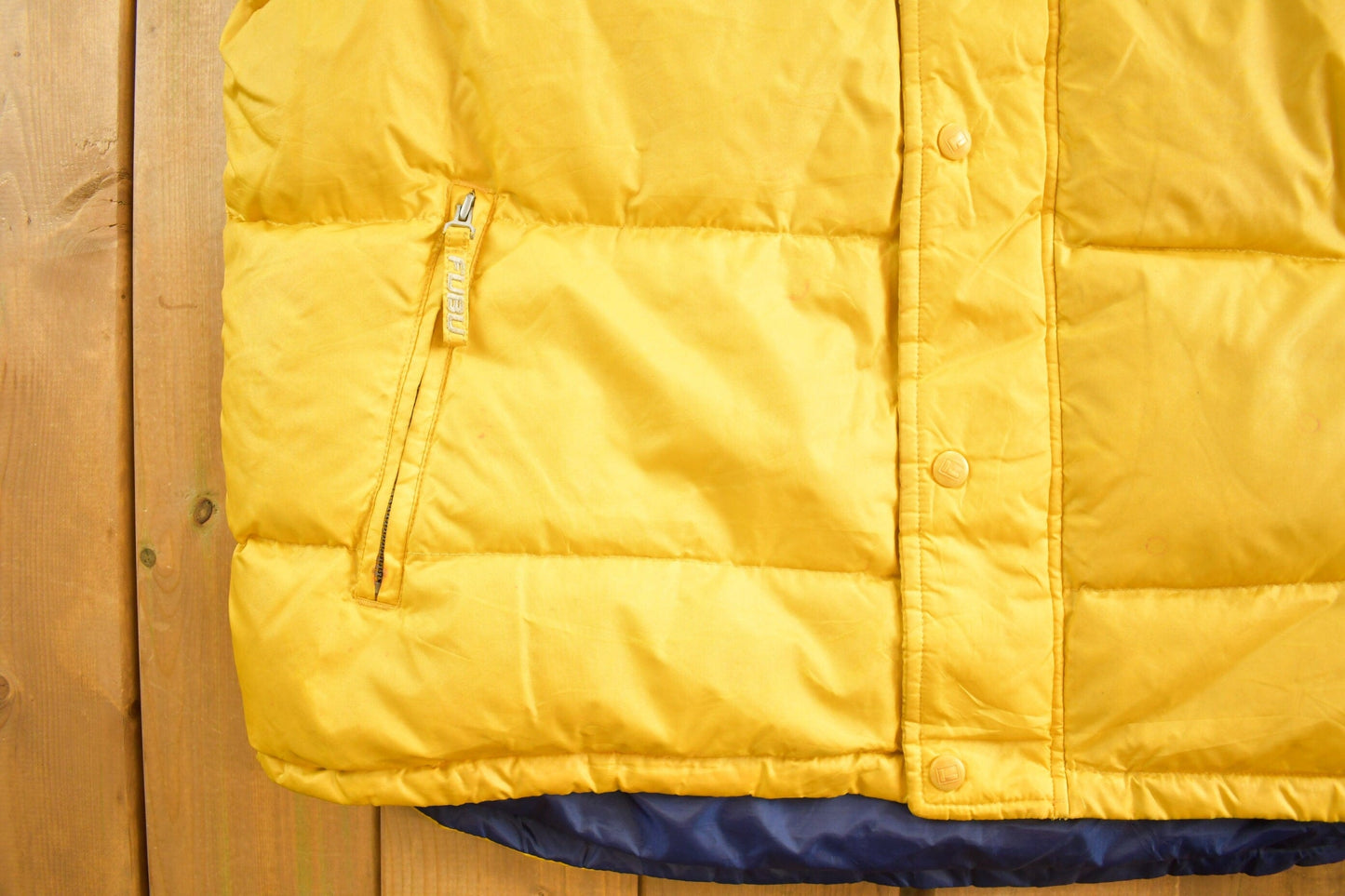 Vintage 1990s Fubu Jeans Puffer Vest Men's 2XL from propervintagecanada