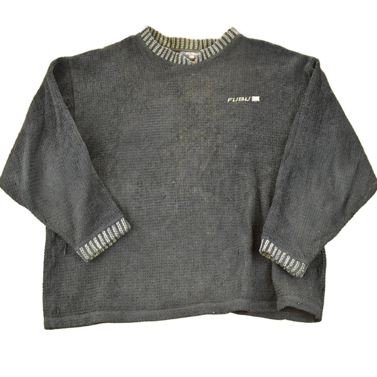 Vintage 1990s FUBU Knit Crewneck Sweater Men's XL from propervintagecanada