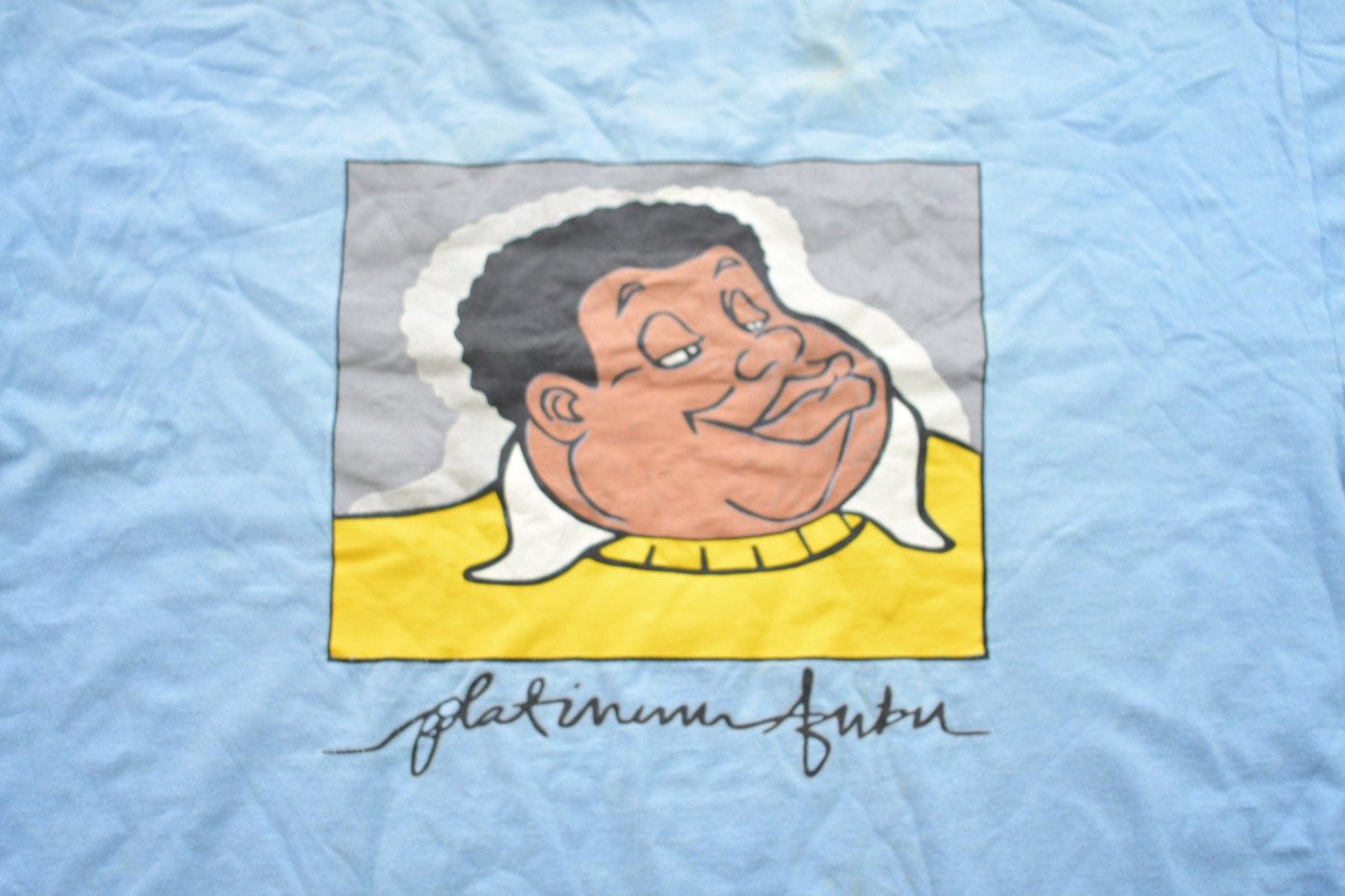 Vintage 1990s Fubu Platinum Fat Albert Graphic T-Shirt Men's XL from propervintagecanada