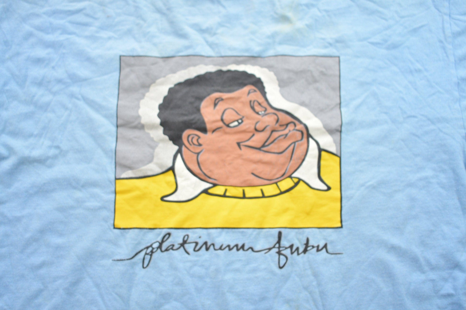 Vintage 1990s Fubu Platinum Fat Albert Graphic T-Shirt Men's XL from propervintagecanada