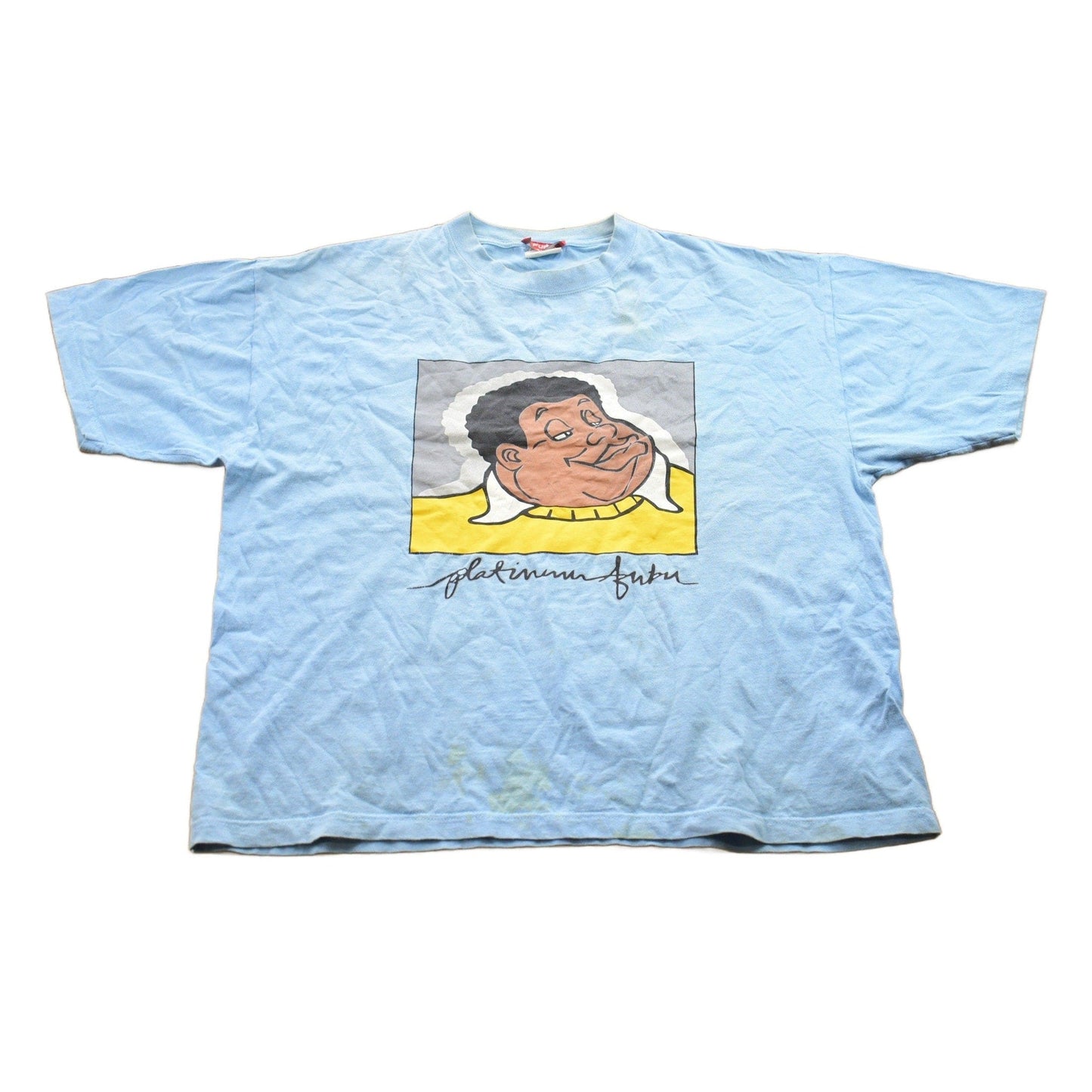 Vintage 1990s Fubu Platinum Fat Albert Graphic T-Shirt Men's XL from propervintagecanada