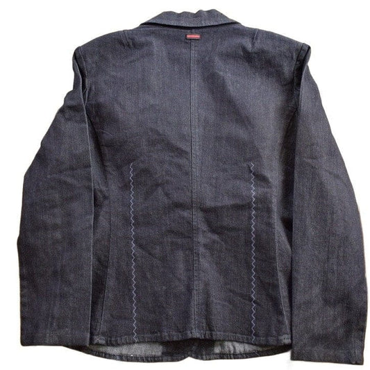 Vintage 1990s Fubu The Collection Light Weight Denim Button Up Blazer Women's S from propervintagecanada