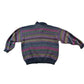 Vintage 1990s Functionals Knit Abstract Collared Sweater Men's XL from propervintagecanada