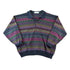 Vintage 1990s Functionals Knit Abstract Collared Sweater Men&