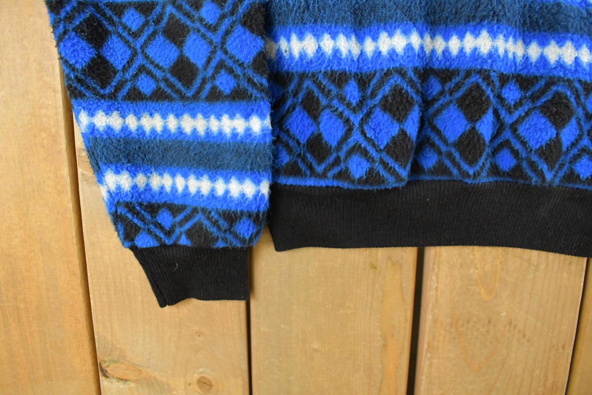Vintage 1990s Fusion Quarter Zip Fleece Sweater Men's Small from propervintagecanada