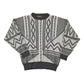 Vintage 1990s FYI Private Stock Abstract Knit Crewneck Sweater Men's L from propervintagecanada
