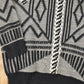 Vintage 1990s FYI Private Stock Abstract Knit Crewneck Sweater Men's L from propervintagecanada