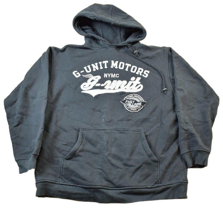 Vintage 1990s G-Unit Motors Embroidered Hoodie Men's 2XL from propervintagecanada
