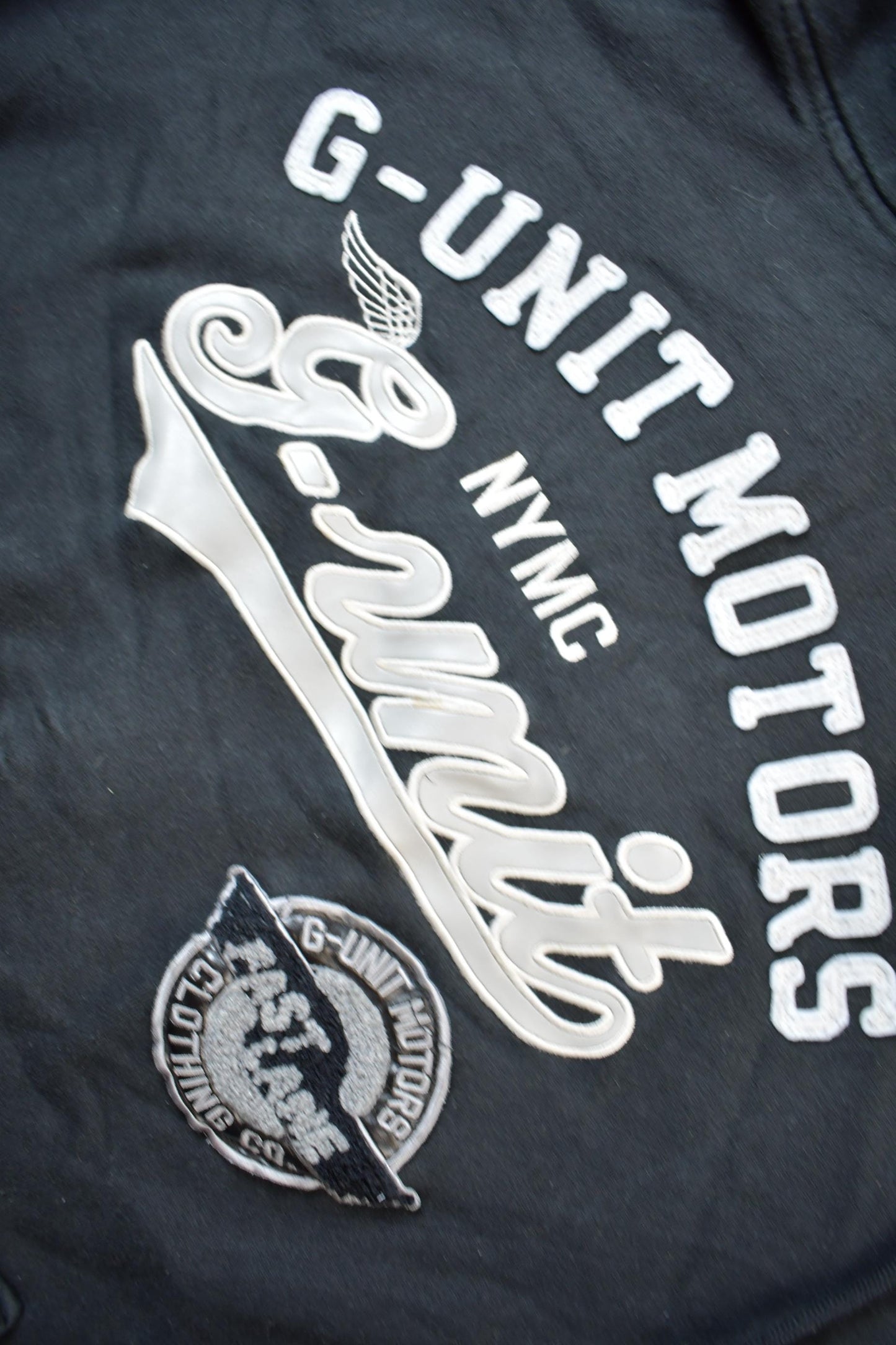 Vintage 1990s G-Unit Motors Embroidered Hoodie Men's 2XL from propervintagecanada