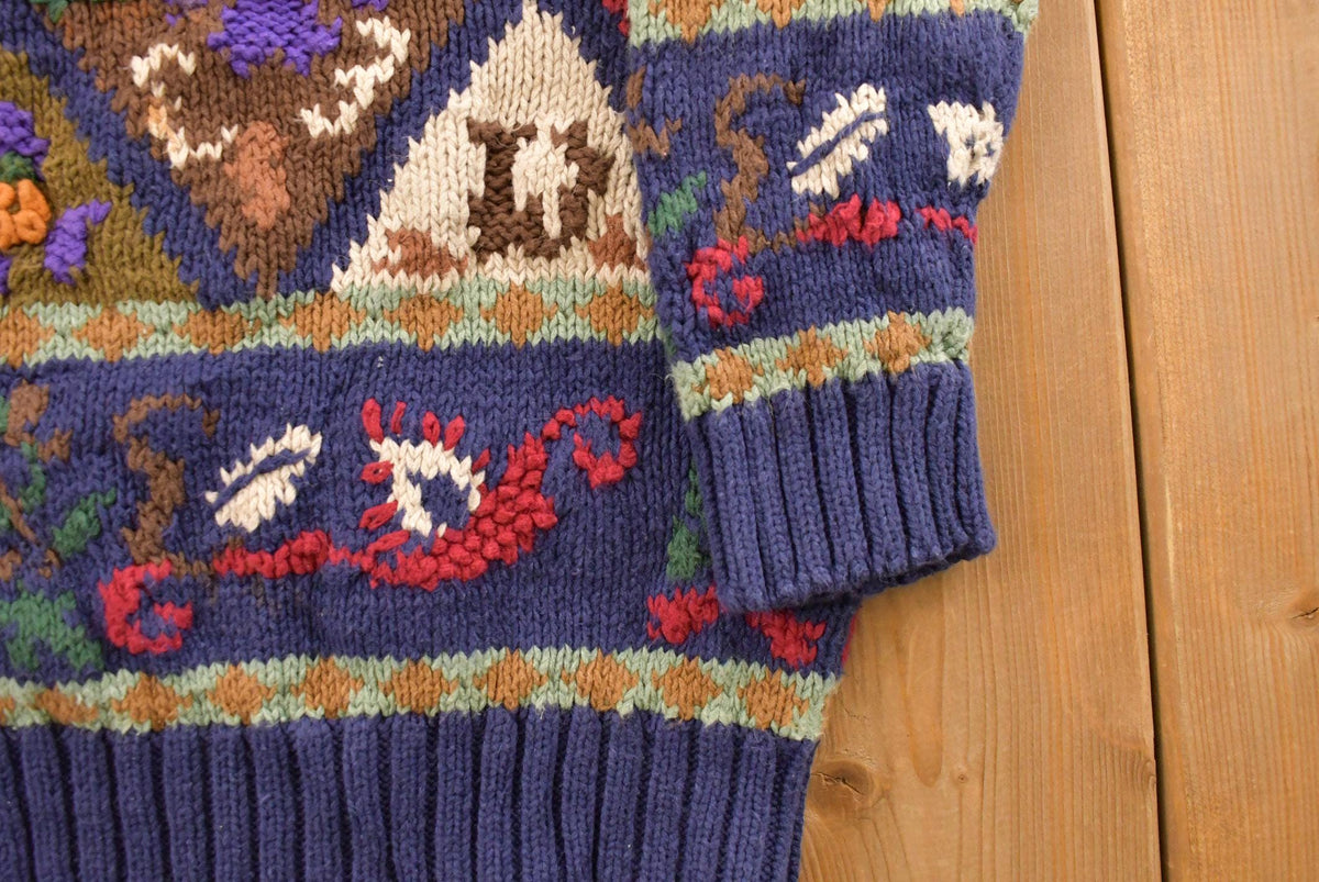 Vintage 1990s Gallagher Knit Mock Neck Sweater Women's M from propervintagecanada
