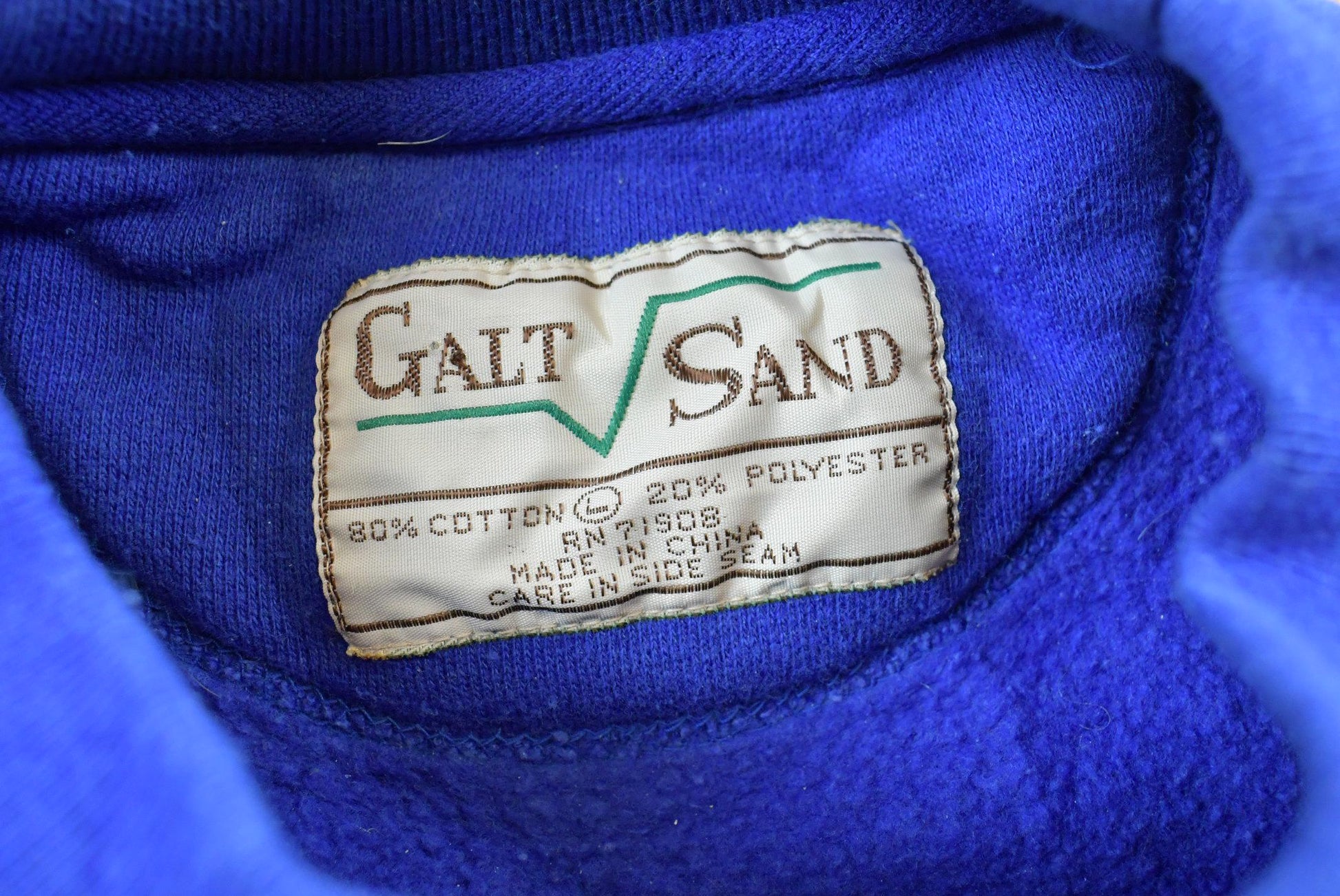 Vintage 1990s Galt Sand Edinburgh Golf Souvenir Crewneck Sweatshirt Mens L from propervintagecanada