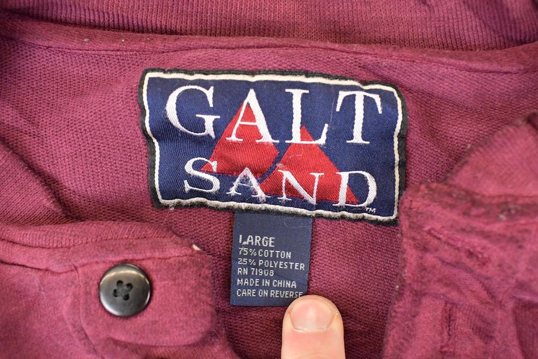Vintage 1990s Galt Sand Heavyweight Minnesota University Quarter Button Sweater Men's L from propervintagecanada