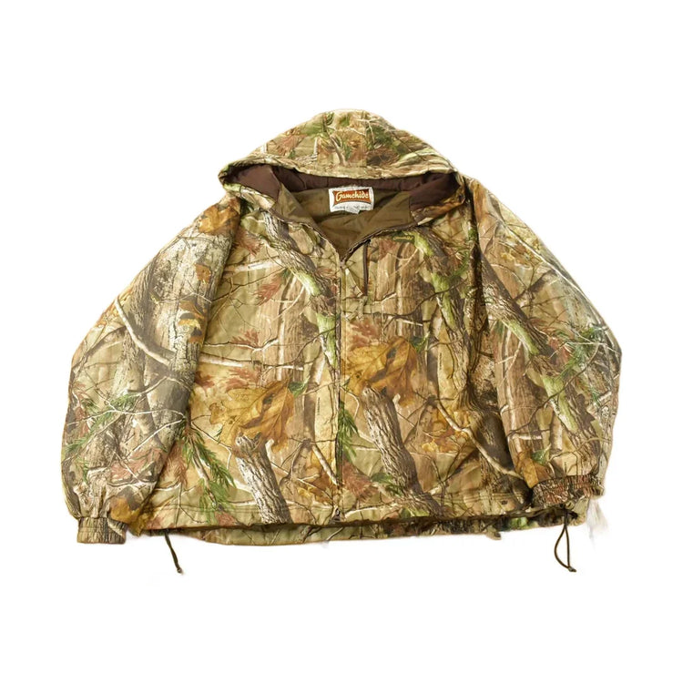 Vintage 1990s Gamehide Tree Camo Full Zip Hunting Jacket Men's 4X / Outdoors Hunting Gear / Outdoorsman / Hooded Jacket from propervintagecanada